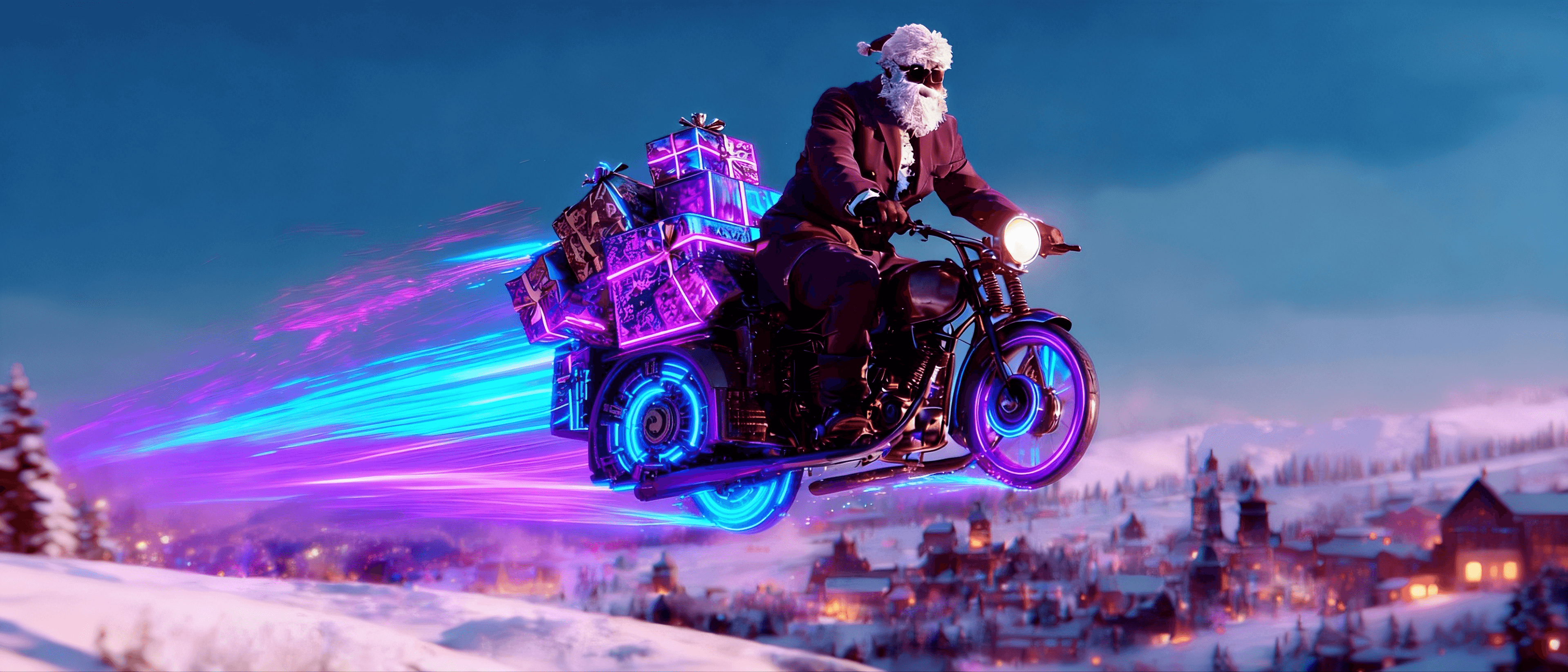 Headline image - cool santa neon (placeholder)