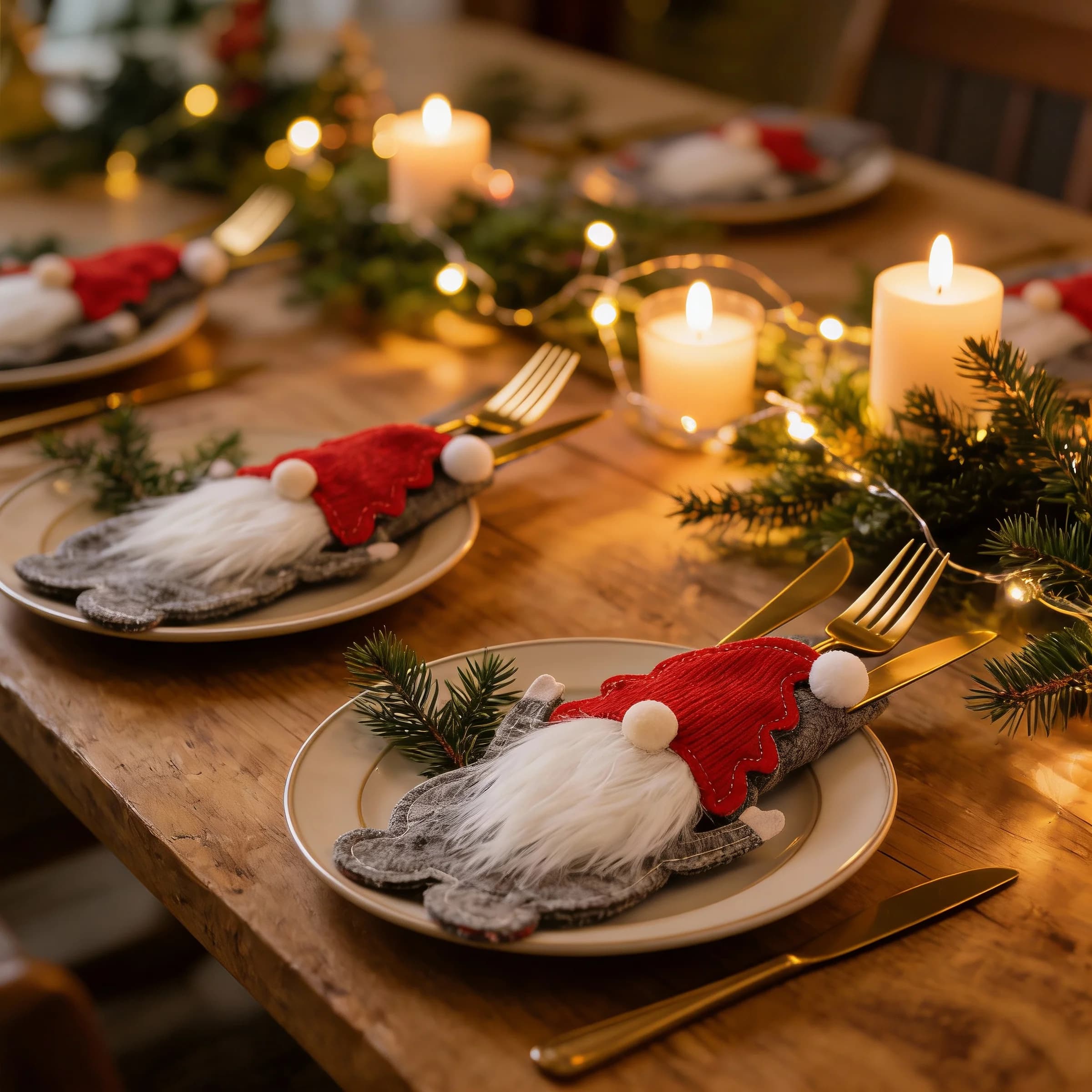 table's set. he showed up.